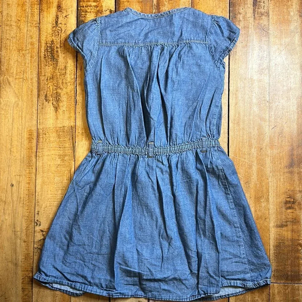 Oshkosh dress size 6 x denim dress jean dress cotton short sleeve dress spring